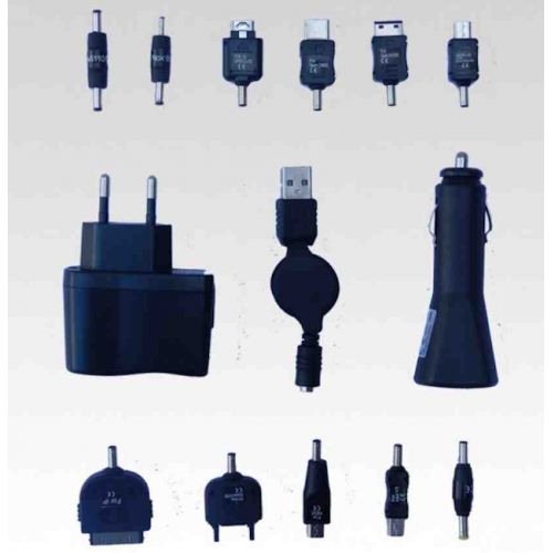 Chargeur de telephone Auto Allume Cigare Universel 11 fiches Chargeur de telephone Auto Allume Cigare Universel 11 fiches