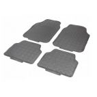 Tapis Auto CAOUTCHOUC 2 avts+2 arrieres Tuning metal Carbone Universel