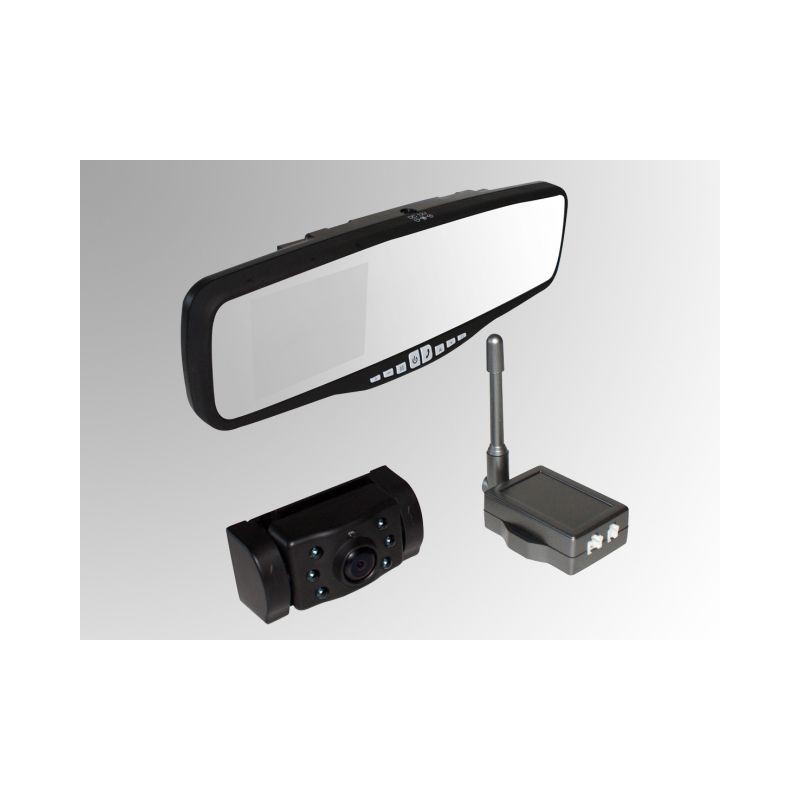 Autres accessoires EUFAB Camera de recul sans fils Pro User ecran integre  au retroviseur kit mains libres APB120 - freemountain