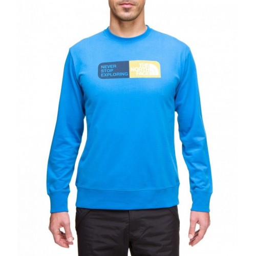 Achat Vente THE NORTH FACE Slogan cotton Tee shirt manche longue homme t0avaa Bleu sur freemountain.fr