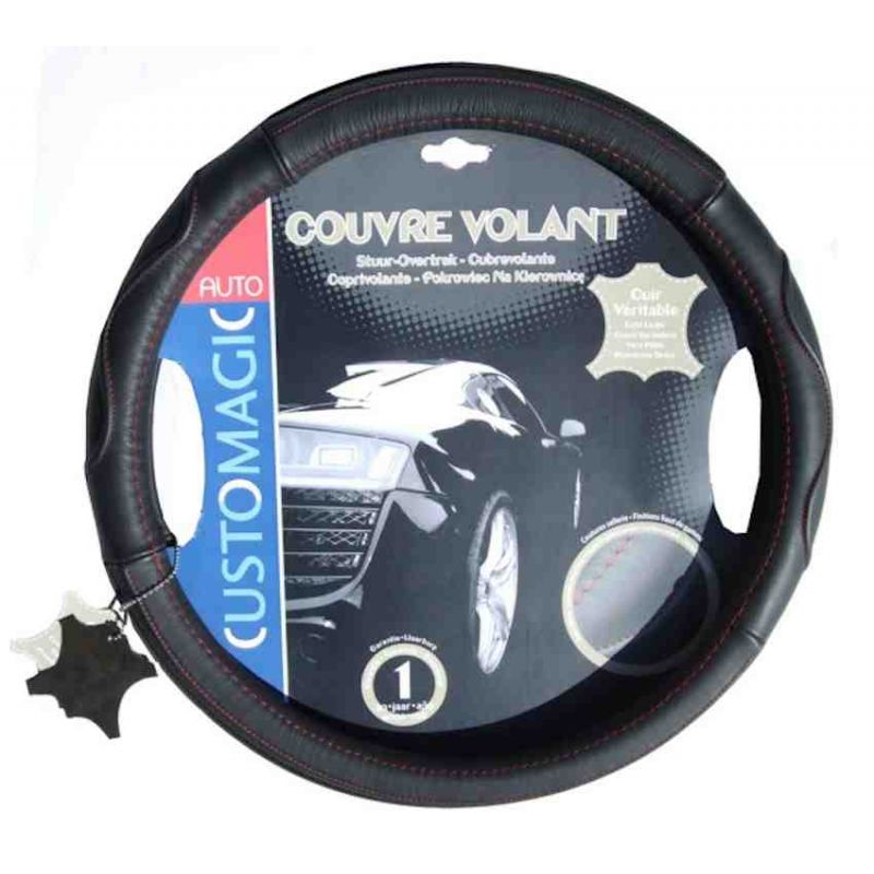 COUVRE VOLANT CUIR VÉRITABLE JAGUAR XF – Rangetou