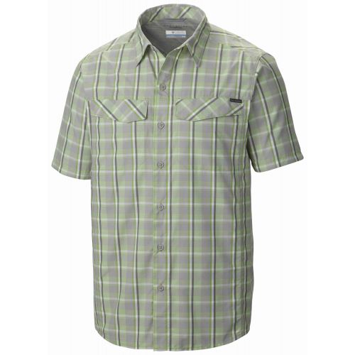 Chemise SILVER RIDGE MC carreau Columbia Anti Uv Homme Vert