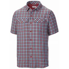 Chemise SILVER RIDGE MC carreau Columbia Anti Uv Homme Rouge