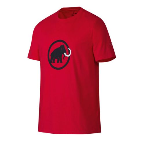 Tee Shirt Mammut LOGO Manche courte Coton Bio Homme Rouge