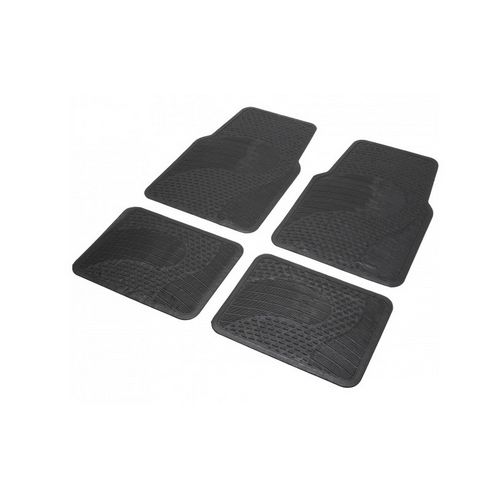 Tapis Auto CAOUTCHOUC 2 avts+2 arrieres Kamikaze Universel Decoupable