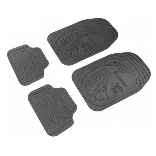 Tapis Auto CAOUTCHOUC 2 avts+2 arrieres Racer Universel Decoupable