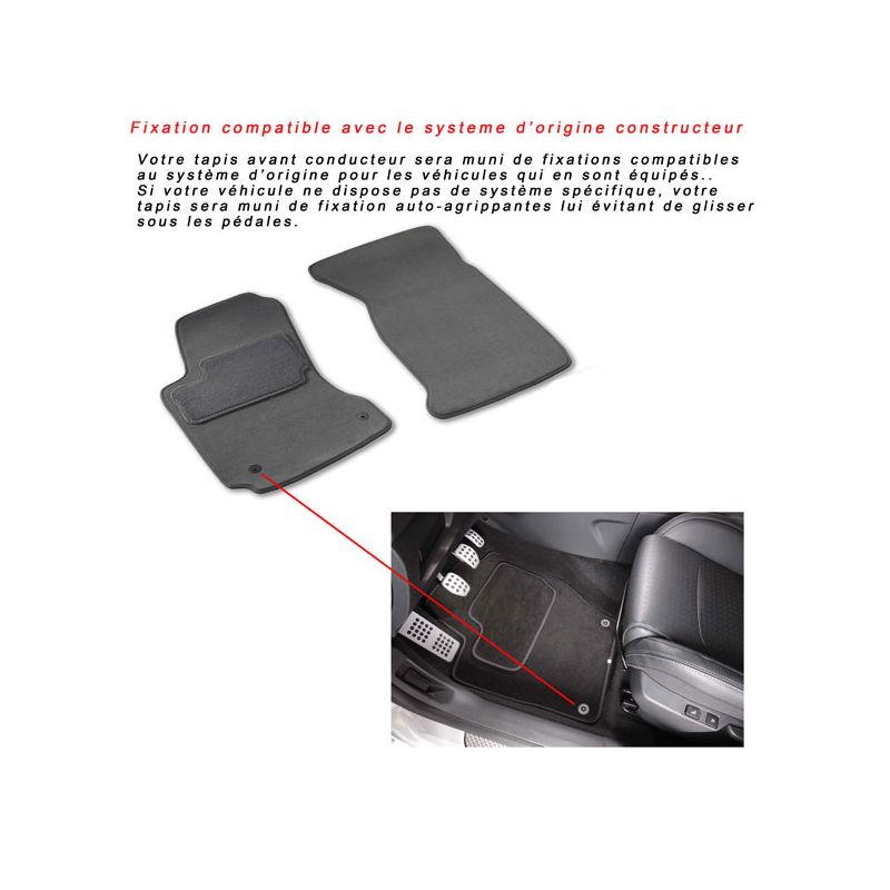 Tapis Auto Citroen C4 Picasso long / C4 Picasson court 5 places sur mesure