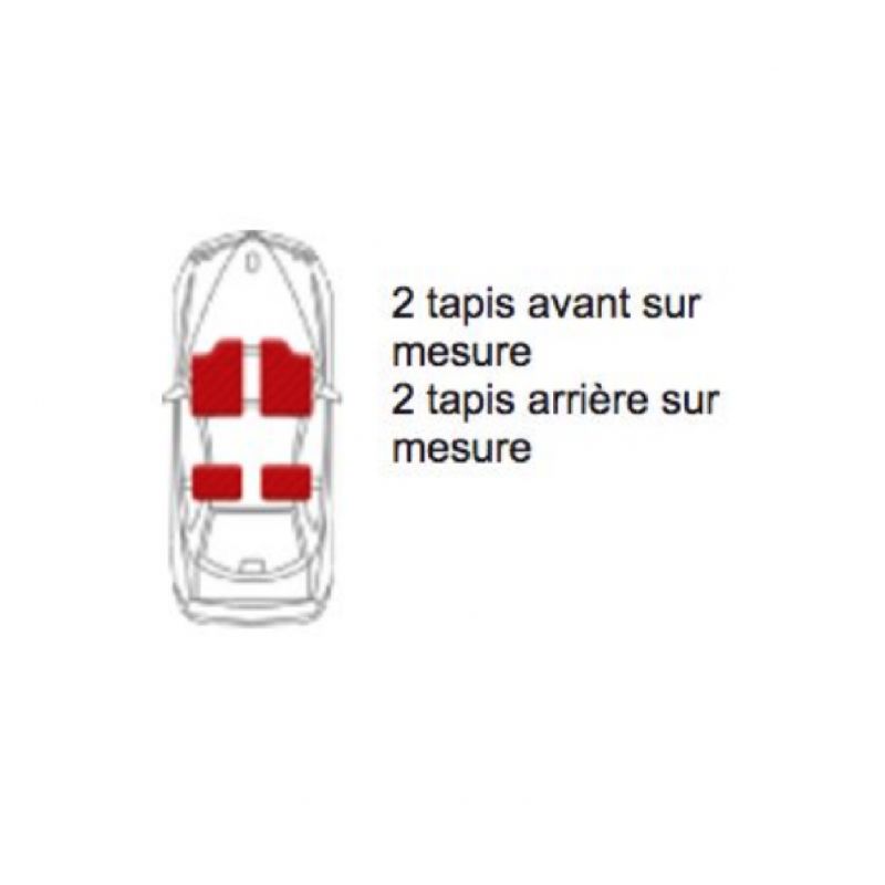 Tapis Auto Citroen C4 Picasso long / C4 Picasson court 5 places sur mesure