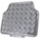 Tapis Auto - CAOUTCHOUC 2 avts+2 arrieres Tuning metal Gris Universel