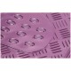 Tapis Auto CAOUTCHOUC 2 avts+2 arrieres Tuning metallise Rose Universel
